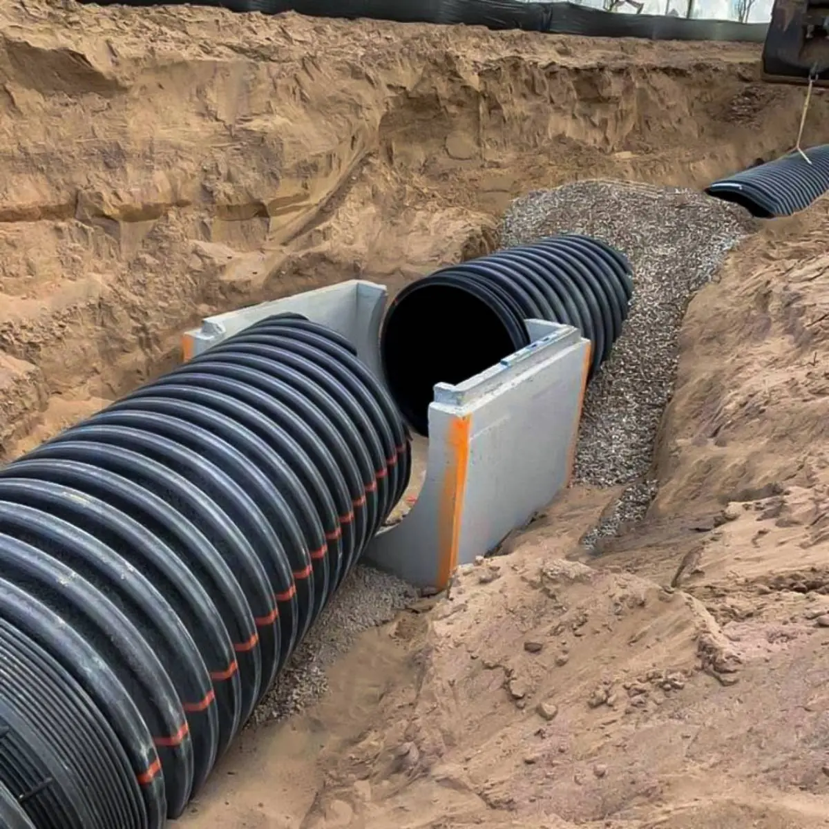 Tubo corrugado HDPE de pared estructurada para drenaje